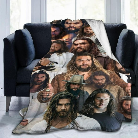 Blanket Jason Momoa Soft and Comfortable Wool Fleece Throw Blankets Gift for Home Decoration Sofa Office car Camping Yoga Travel Home Decoration Cozy Plush Beach