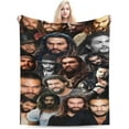 thumbnail image 1 of Blanket Jason Momoa Soft and Comfortable Wool Fleece Throw Blankets Gift for Home Decoration Sofa Office car Camping Yoga Travel Home Decoration Cozy Plush Beach, 1 of 1