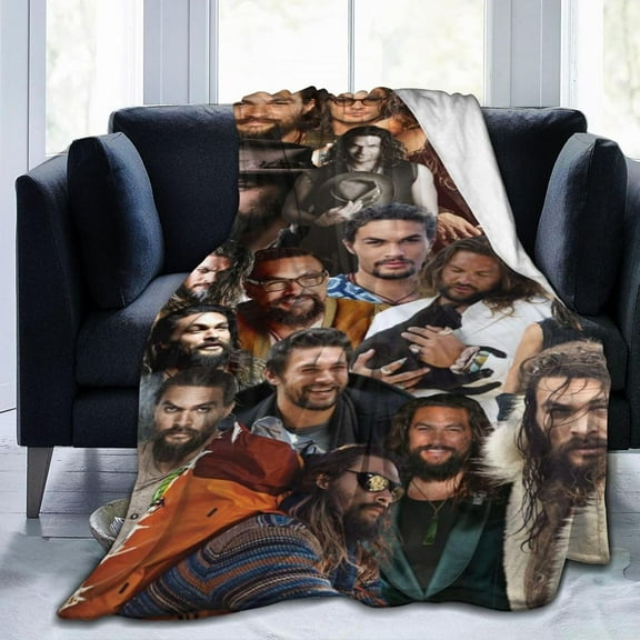 Blanket Jason Momoa Soft and Comfortable Wool Fleece Throw Blankets Gift for Home Decoration Sofa Office car Camping Yoga Travel Home Decoration Cozy Plush Beach
