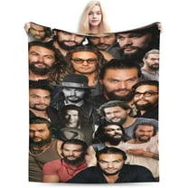 Blanket Jason Momoa Soft and Comfortable Wool Fleece Throw Blankets Gift for Home Decoration Sofa Office car Camping Yoga Travel Home Decoration Cozy Plush Beach
