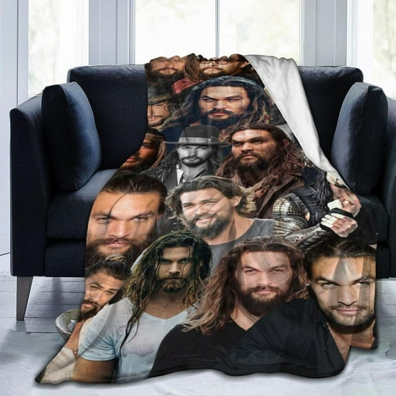 Blanket Jason Momoa Soft and Comfortable Wool Fleece Throw Blankets Gift for Home Decoration Sofa Office car Camping Yoga Travel Home Decoration Cozy Plush Beach