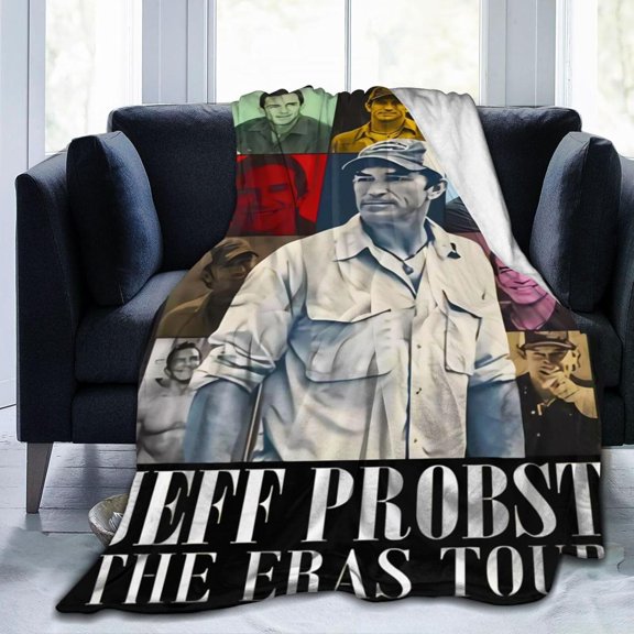 Blanket Jeff Host Probst Throw Flannel Blankets Warm Soft Cozy Fuzzy Blanket for Bed Sofa Couch Camping Travel Gift Blankets for All Seasons 50""x40"", Black