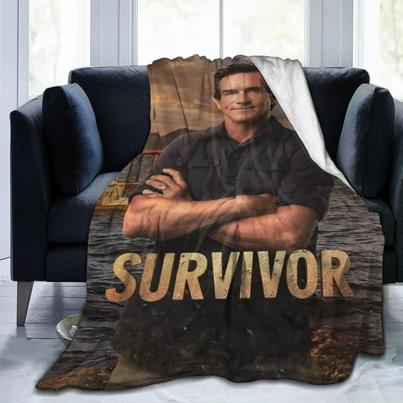 Blanket Jeff Host Probst Throw Flannel Blankets Warm Soft Cozy Fuzzy Blanket for Bed Sofa Couch Camping Travel Gift Blankets for All Seasons 50"x40"