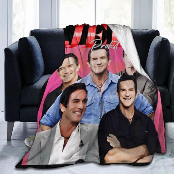 Blanket Jeff Host Probst Throw Flannel Blankets Warm Soft Cozy Fuzzy Blanket for Bed Sofa Couch Camping Travel Gift Blankets for All Seasons 60"x50"