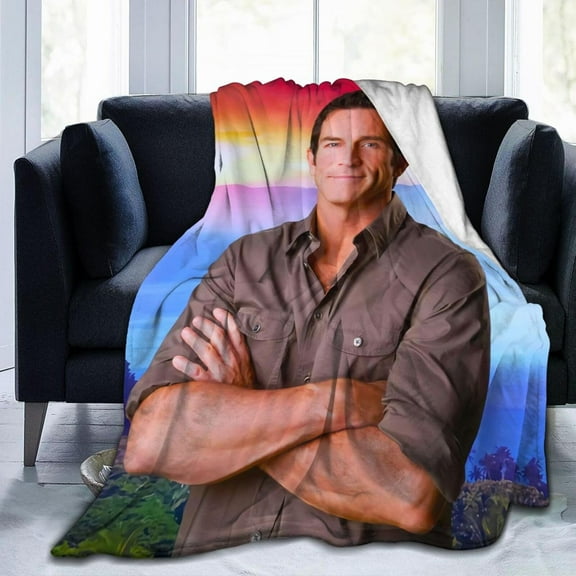 Blanket Jeff Host Probst Throw Flannel Blankets Warm Soft Cozy Fuzzy Blanket for Bed Sofa Couch Camping Travel Gift Blankets for All Seasons 60"x50"