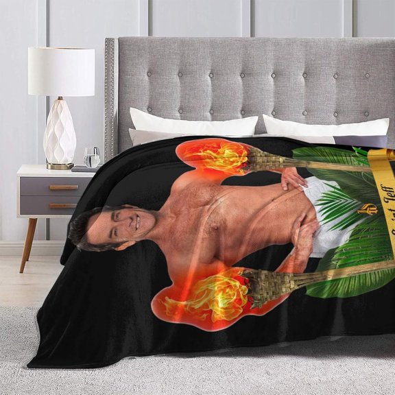Blanket Jeff Host Probst Throw Flannel Blankets Warm Soft Cozy Fuzzy Blanket for Bed Sofa Couch Camping Travel Gift Blankets for All Seasons 80"x60"