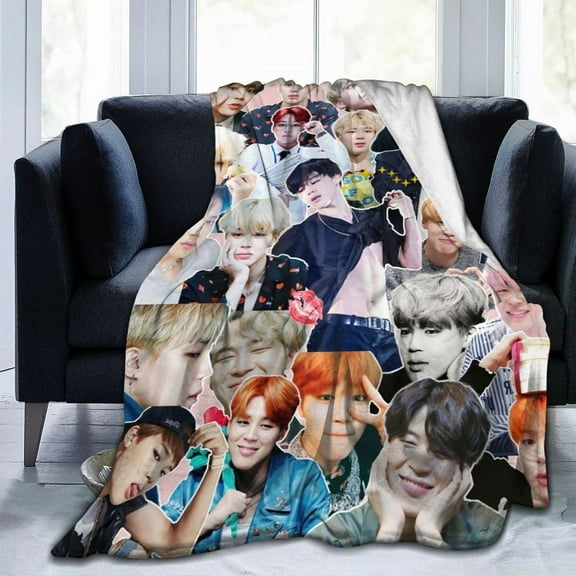 Blanket Jimin Soft and Comfortable Wool Fleece Throw Blankets for Sofa Office car Camping Yoga Travel Home Decoration Cozy Plush Beach Blanket Gift