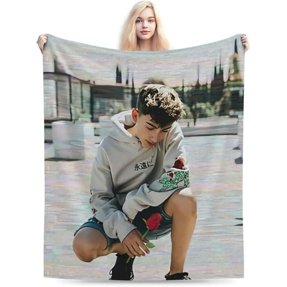 Blanket Johnny Orlando Soft and Comfortable Warm Fleece Throw Blankets Yoga Blankets Beach Blanket Picnic Blankets Gift for Dorm room office decor Sofa Bed Camping Travel All Season