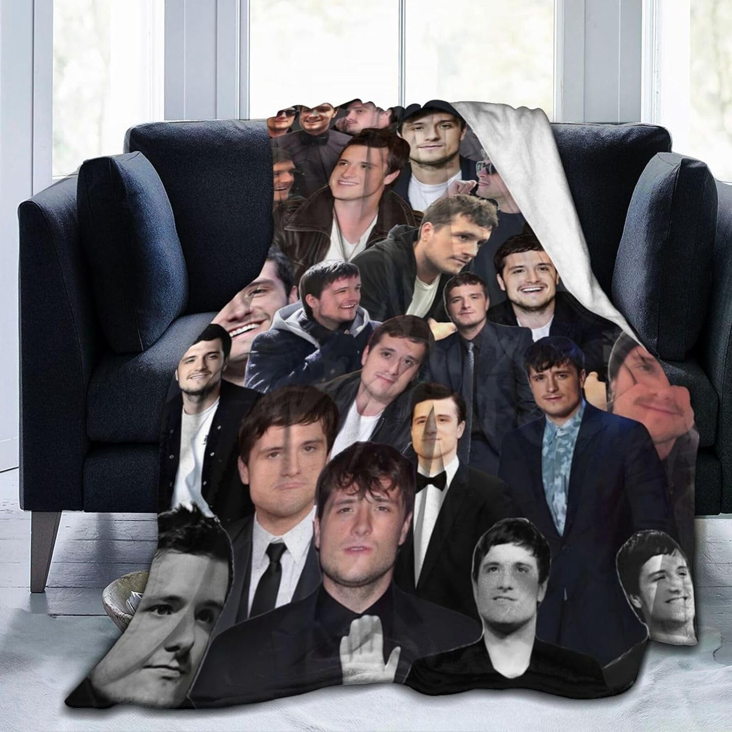 Josh Star Hutcherson Decke – Kuscheliger Plüsch-Überwurf 127 X 101 Cm, Für Couch & Bett