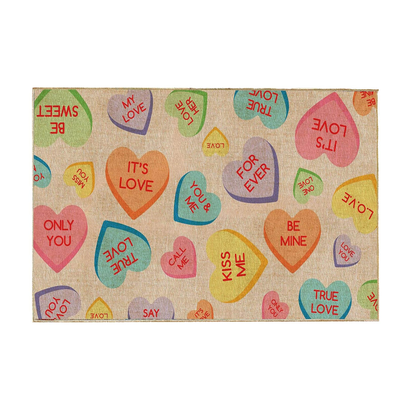 Blanket Journey to Coziness Book Valentine's Day Floor Mat Door Mat