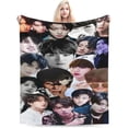 thumbnail image 1 of Blanket Jungkook Soft and Comfortable Wool Fleece Throw Blankets Gift for Home Decoration Sofa Office car Camping Yoga Travel Home Decoration Cozy Plush Beach, 1 of 6
