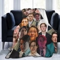 thumbnail image 1 of Blanket Kit Actor Connor Throw Flannel Blankets Warm Soft Cozy Fuzzy Blanket for Bed Sofa Couch Camping Travel Gift Blankets for All Seasons 80"x60", 1 of 6