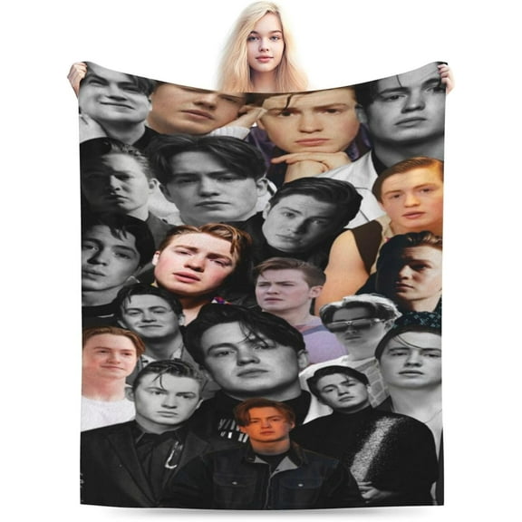 Blanket Kit Connor Soft and Comfortable Wool Fleece Throw Blankets Gift for Home Decoration Sofa Office car Camping Yoga Travel Home Decoration Cozy Plush Beach