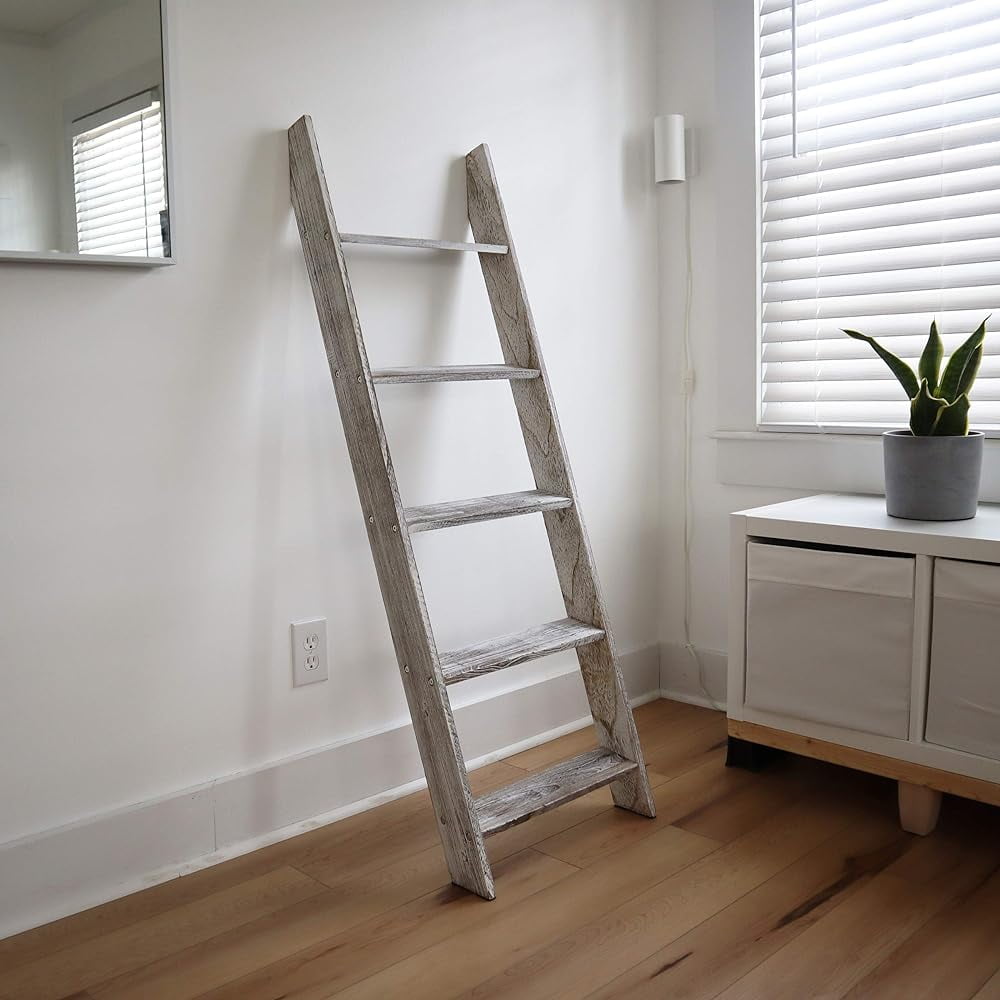 Blanket Ladder Rustic Blanket Rack Leaning Towel Ladder Ladder