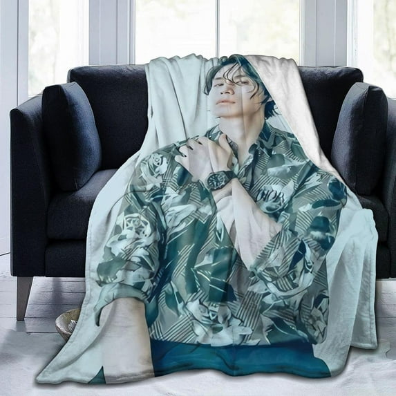Blanket Lee Dong Wook Ultra-Soft Micro Fleece Wollen Blankets Throw Blankets Carpet Gift for Home Decoration,Decor Sofa,Office,Dormitory Bed car Camp Couch All Seasons