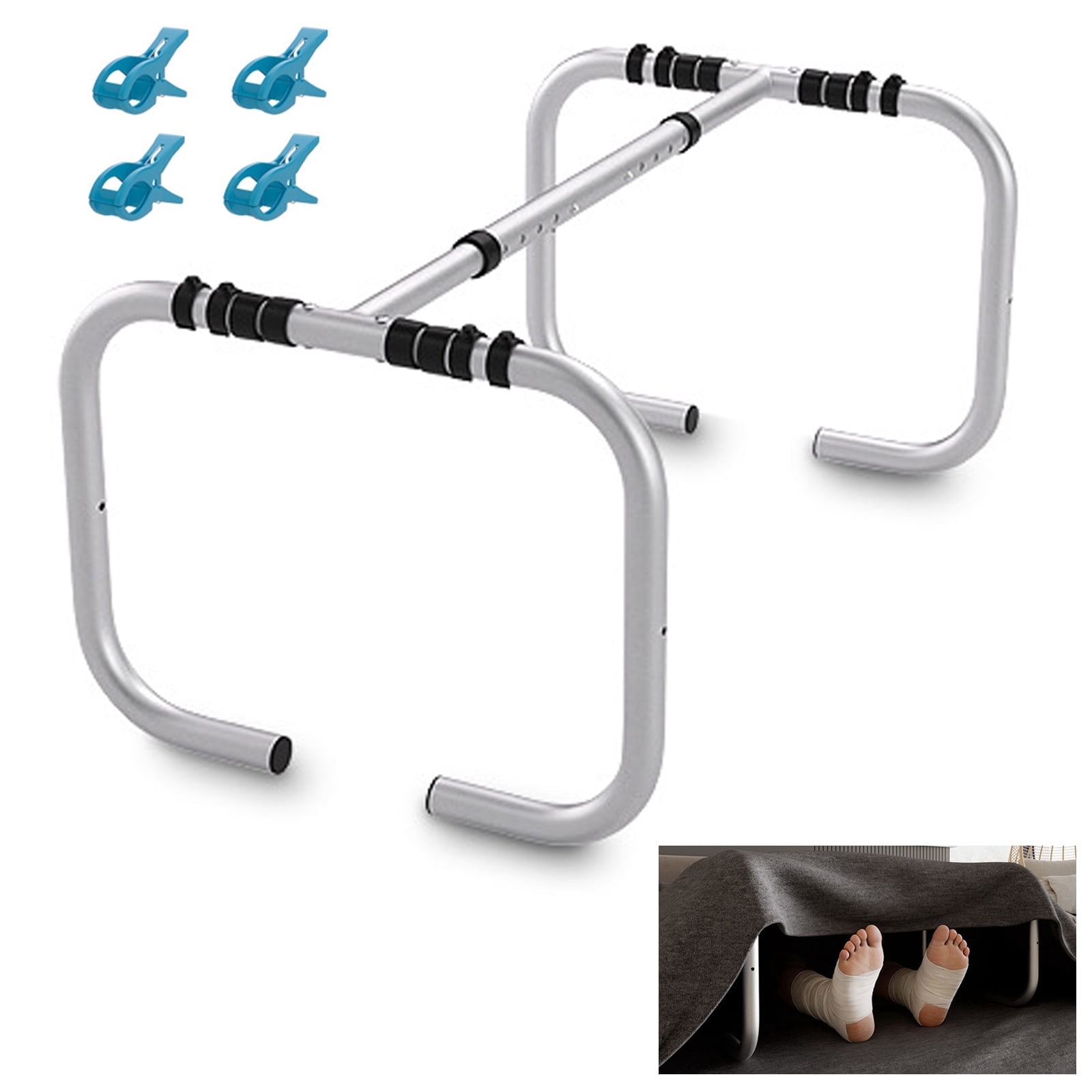 Blanket Lifter, 2nd Gen Adjustable Aluminum, Anti-Collapse Leg Lifter ...