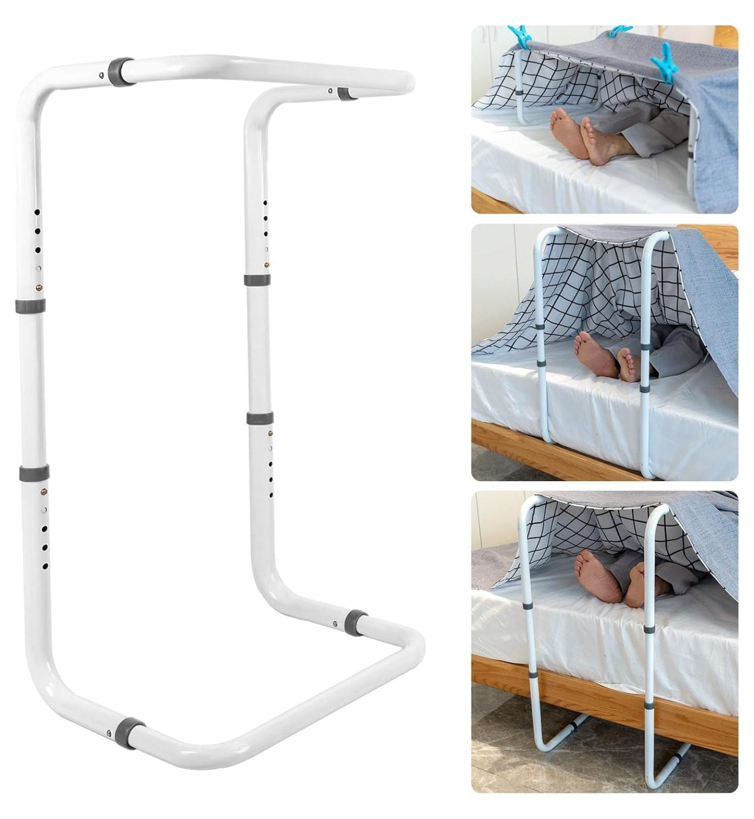 Blanket Lifter for Feet, Bed Cradle for Foot of Bed Adjustable Height, Blanket Lift Bar for Toes