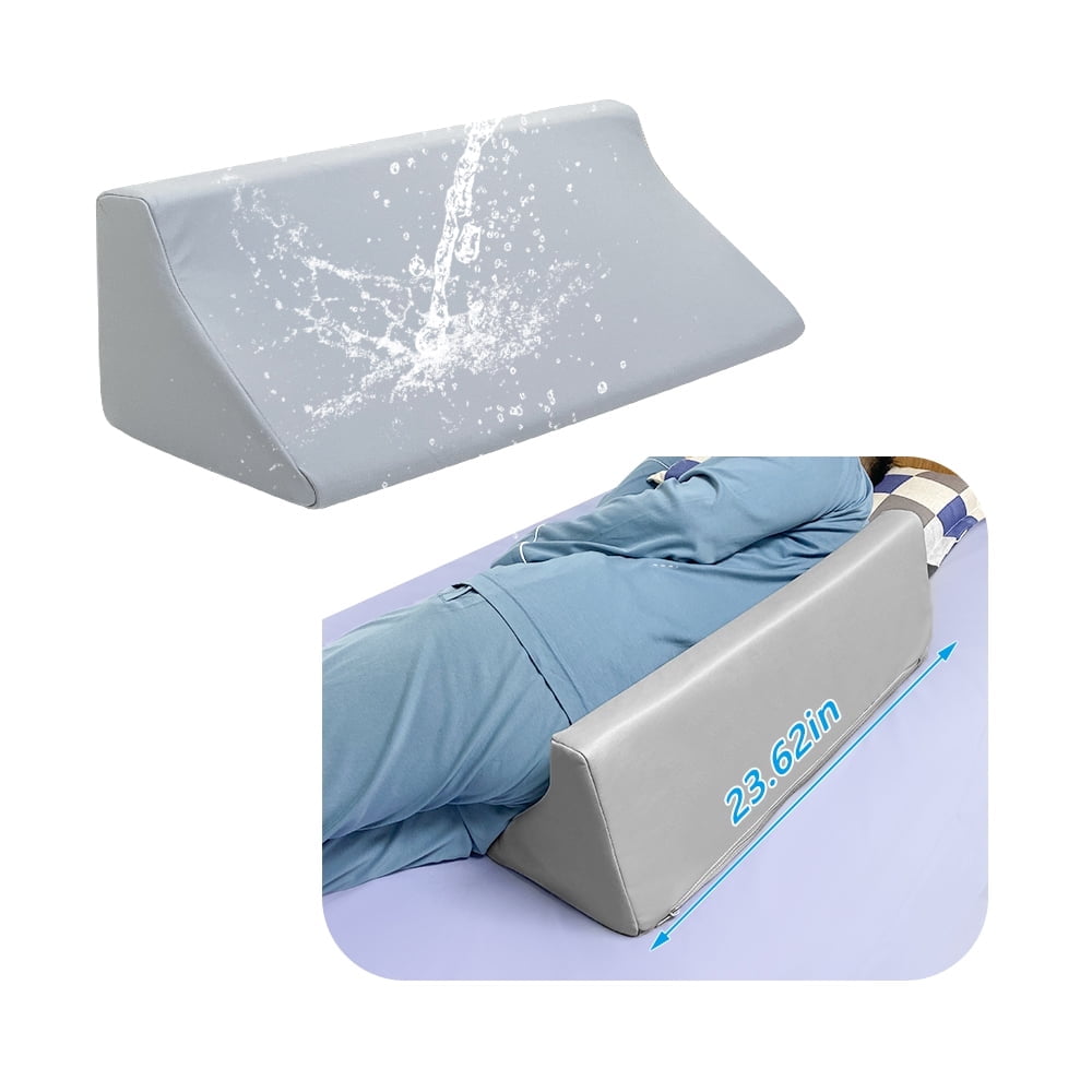 Wedge Support Pillow for Bed – Comfortable Positioning Cushion for Elderly, Post-Surgery Recovery, and Bedridden Users, Non-Slip Design with Waterproof Cover