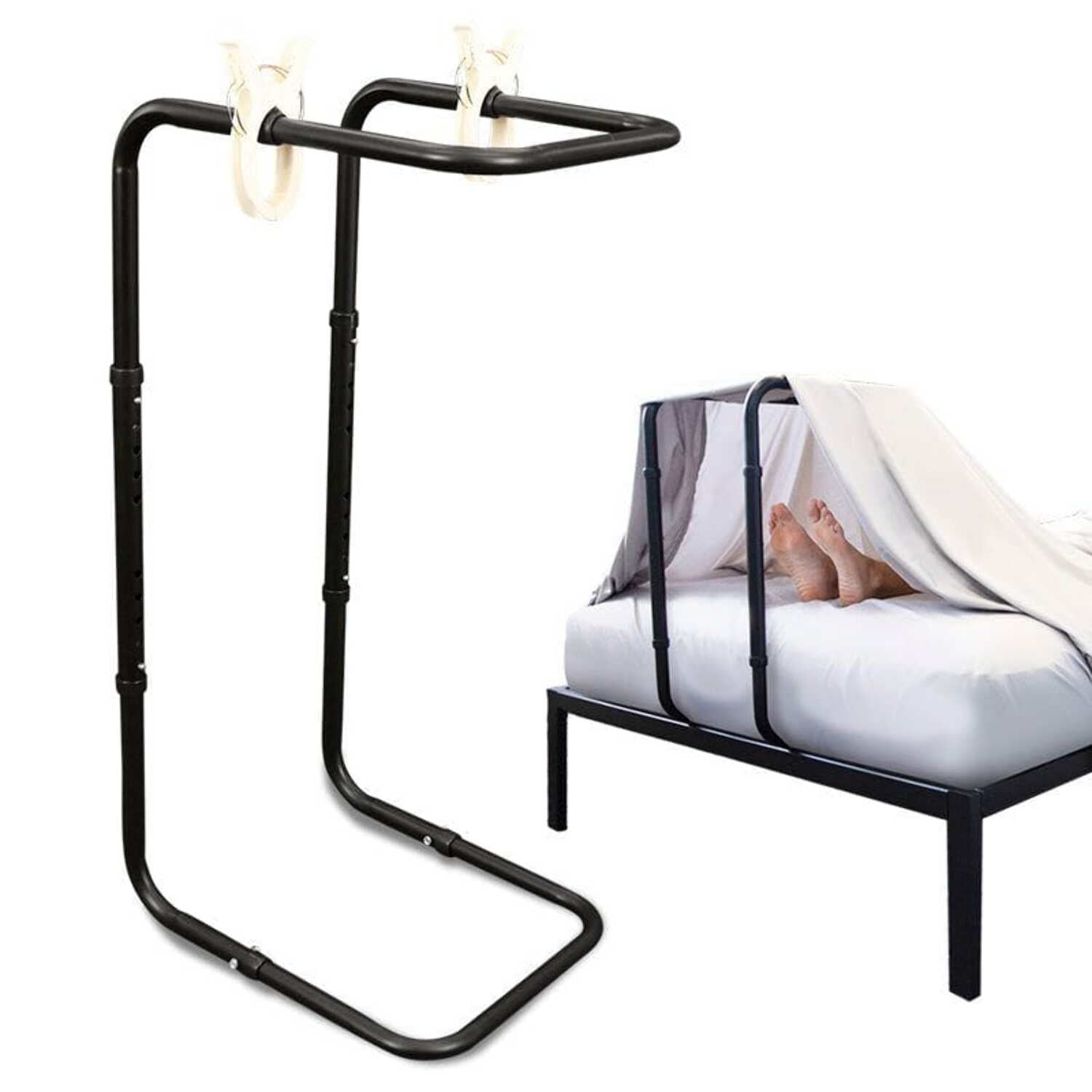 Vive Blanket Lifter for Feet (26"-34") Adjustable Lift Bar Support Sheet & Bed Cradle for Foot, Ankle, Leg & Knee Surgery Recovery Toe Pain & Arthritis Relief