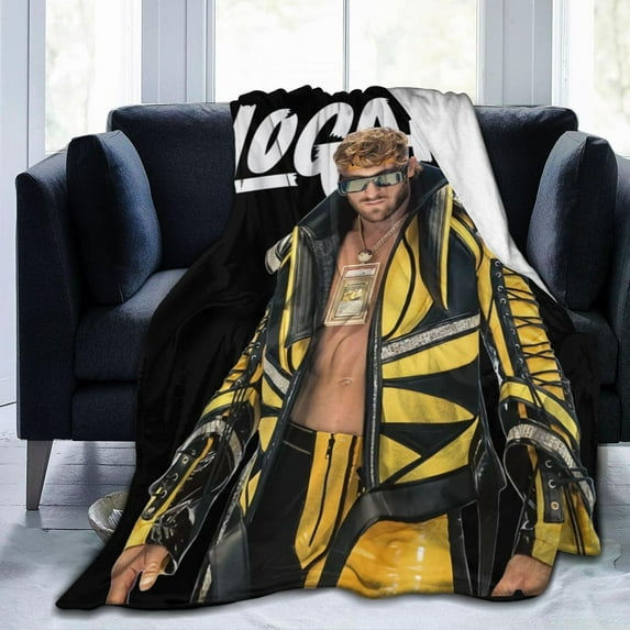 Blanket Logan Actor Paul Throw Flannel Blankets Warm Soft Cozy Fuzzy Air Conditioning Blanket for Living Room Sofa Bed Gift Blankets for All Seasons 30"x40"
