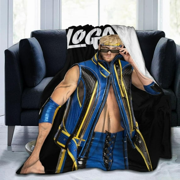 Blanket Logan Actor Paul Throw Flannel Blankets Warm Soft Cozy Fuzzy Air Conditioning Blanket for Living Room Sofa Bed Gift Blankets for All Seasons 30"x40"