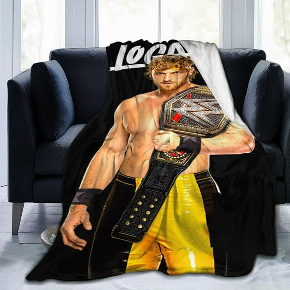 Blanket Logan Actor Paul Throw Flannel Blankets Warm Soft Cozy Fuzzy Air Conditioning Blanket for Living Room Sofa Bed Gift Blankets for All Seasons 40"x50"