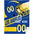 thumbnail image 1 of Blanket Los Angeles R Personalized Plush Throw Blanket for Men Women Youth Gift, 1 of 6
