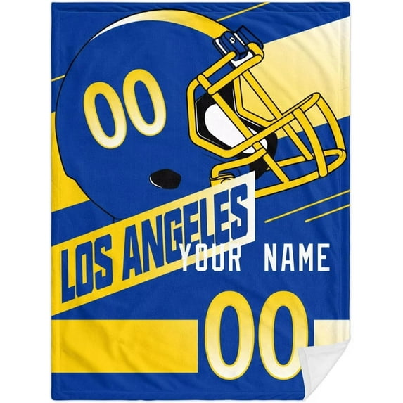 Blanket Los Angeles R Personalized Plush Throw Blanket for Men Women Youth Gift