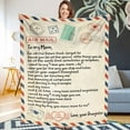 thumbnail image 1 of Blanket Love Letter to My Mom Printed Air Mail Throw Blankets for Couch Sofa Bed Supersoft Flannel Throws Birthday Indoor Home Decor 50” x 60”, 1 of 7
