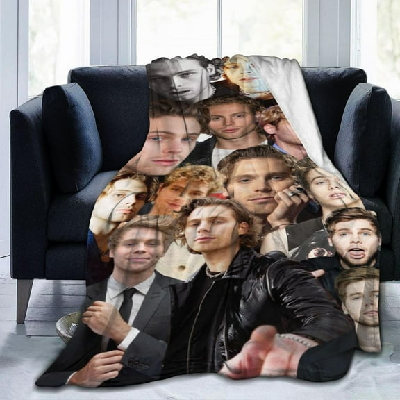 Blanket Luke Hemmings Soft and Comfortable Wool Fleece Throw Blankets Gift for Home Decoration Sofa Office car Camping Yoga Travel Home Decoration Cozy Plush Beach