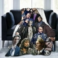 thumbnail image 1 of Blanket Mads Mikkelsen Soft and Comfortable Wool Fleece Throw Blankets for Sofa Office car Camping Yoga Travel Home decoration Cozy Plush Beach Blanket Gift 30"x40", 1 of 6
