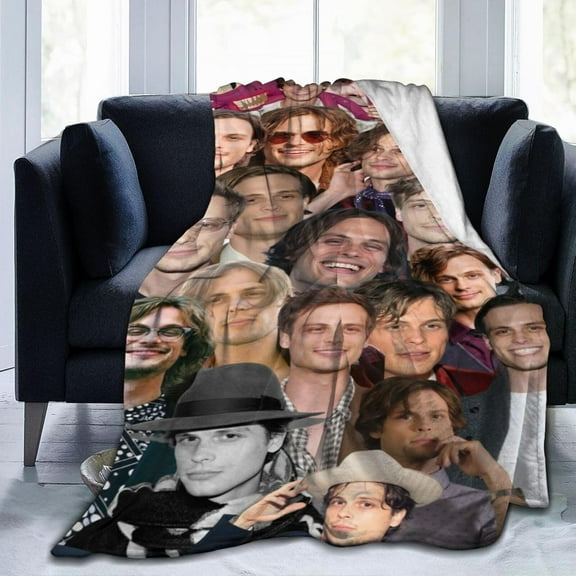 Blanket Matthew Gray Gubler Soft and Comfortable Wool Fleece Throw Blankets Gift for Home Decoration Sofa Office car Camping Yoga Travel Home Decoration Cozy Plush Beach