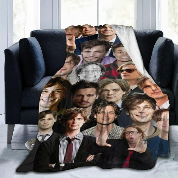 Blanket Matthew Gray Gubler Soft and Comfortable Wool Fleece Throw Blankets Gift for Home Decoration Sofa Office car Camping Yoga Travel Home Decoration Cozy Plush Beach