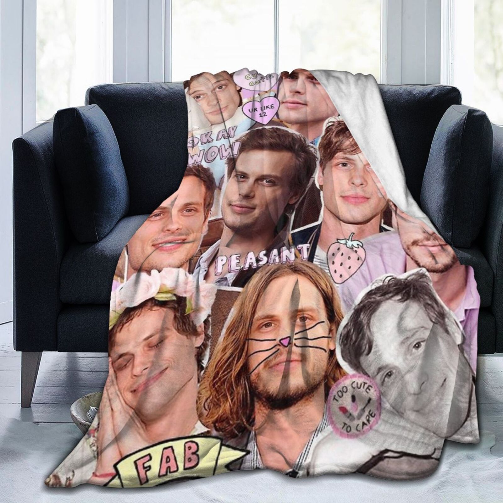 Blanket Matthew Gray Gubler Soft Warm Flannel Air Conditioning Blanket