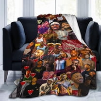 Blanket Michael Actors B. Jordans Throw Flannel Blankets Warm Soft Cozy Fuzzy Air Conditioning Blanket for Living Room Sofa Bed Gift Blankets for All Seasons 30"x40"