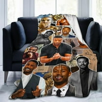 Blanket Michael Actors B. Jordans Throw Flannel Blankets Warm Soft Cozy Fuzzy Air Conditioning Blanket for Living Room Sofa Bed Gift Blankets for All Seasons 40"x50"