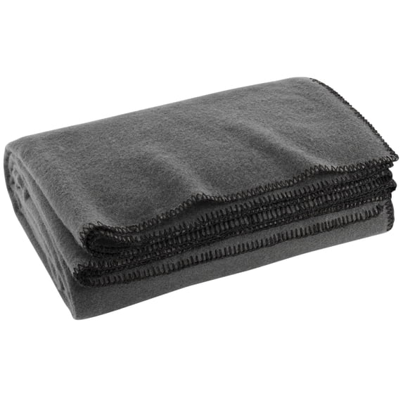 Blanket, Mil-spec, 66x90", 80/20 Wool, Man Made, Gray