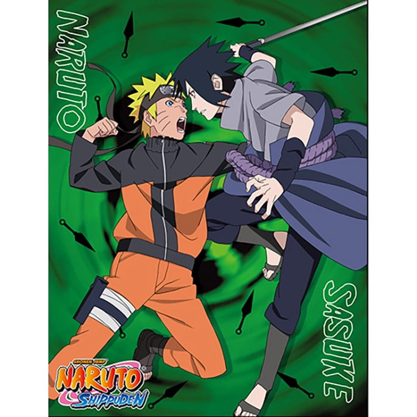 Blanket - Naruto Shippuden - Sasuke Vs Naruto Sublimation Throw Blanket -  Walmart.com, image size:1400x1400