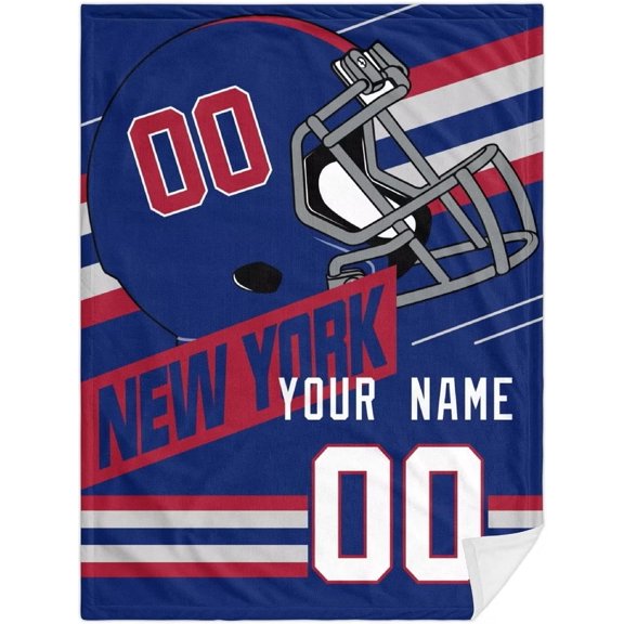 Blanket New York Personalized Plush Throw Blanket for Men Women Youth Gift