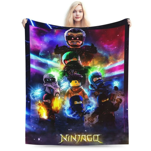 Blanket Ninjago Cartoon Ultra-Soft Micro Fleece Blanket Cozy Blanket Thick Warm Plush Throw Blanket Sofa Cushion, Warm Flannel Blanket For Living Room Bedroom 60"X50"