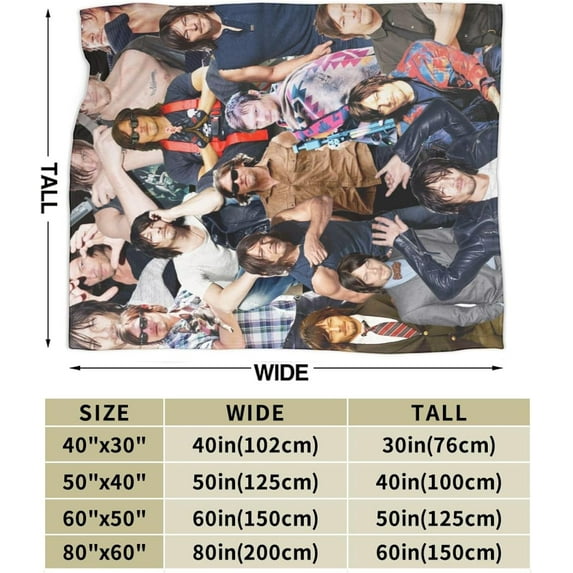 Blanket Norman Reedus Soft and Comfortable Warm Fleece Throw Blankets Gift for Room Sofa Office Bed car Camp Couch Decoration Cozy Plush Beach Blankets All Season