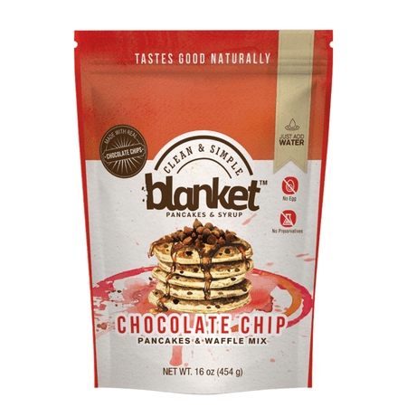 Blanket Pancakes and Syrup, Chocolate Chip Pancake and Waffle Mix, 16 oz Bag