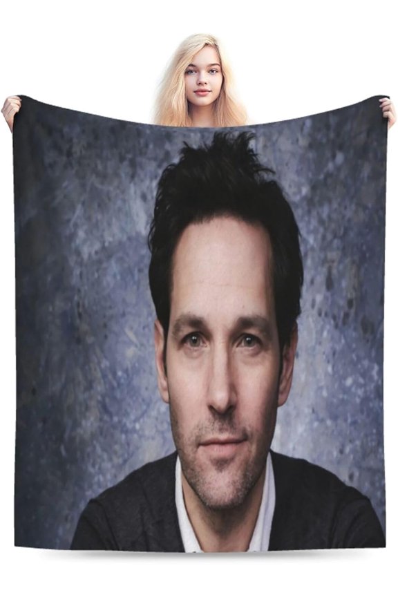 Blanket Paul Rudd Soft and Comfortable Warm Fleece Throw Blankets Yoga Blankets Beach Blanket Picnic Blankets Gift for Dorm Room Office Decor Sofa Bed Camping Travel All Season
