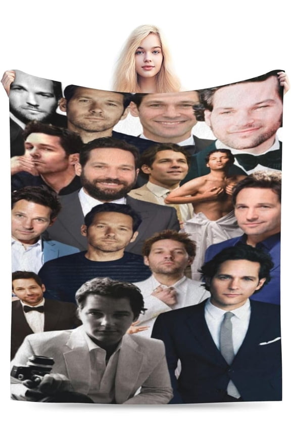Blanket Paul Rudd Soft and Comfortable Wool Fleece Throw Blankets Gift for Home Decoration Sofa Office car Camping Yoga Travel Home Decoration Cozy Plush Beach