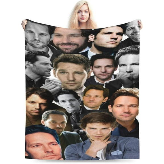 Blanket Paul Rudd Soft and Comfortable Wool Fleece Throw Blankets Gift for Home Decoration Sofa Office car Camping Yoga Travel Home Decoration Cozy Plush Beach