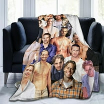 Blanket Paul Walker Soft and Comfortable Wool Fleece Throw Blankets for Sofa Office car Camping Yoga Travel Home Decoration Cozy Plush Beach Blanket Gift 40"x30"