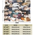 thumbnail image 1 of Blanket Paul Wesley Soft and Comfortable Warm Fleece Throw Blankets Gift for Room Sofa Office Bed car Camp Couch Decoration Cozy Plush Beach Blankets All Season, 1 of 5