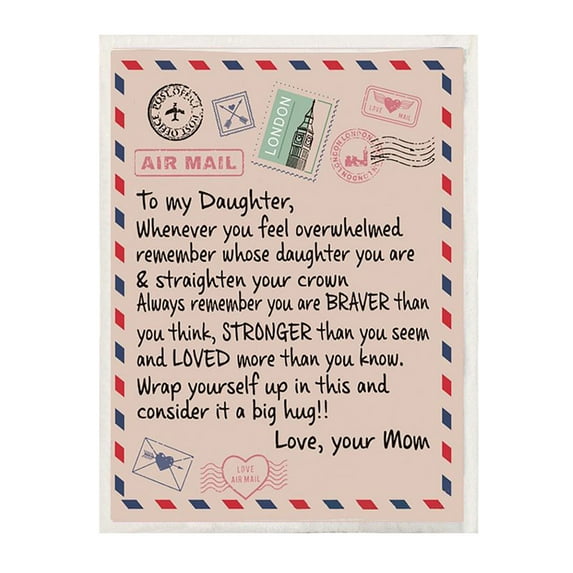 Blanket Polyester Blanket Gift For Daughter And Son: Flannel Blanket 100X125Cm