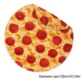 thumbnail image 1 of Blanket Polyester Blanket Pizza Blanket（Diameter 120Cm), 1 of 5