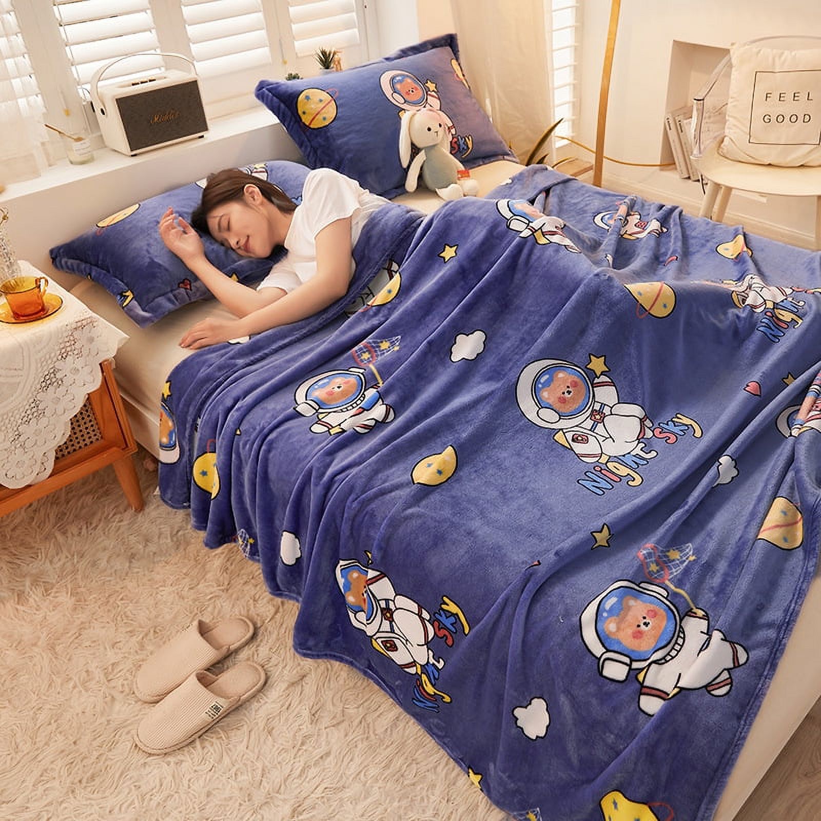 Blanket QuickHeating Quilt Single Dormitory Crystal Velvet Cover